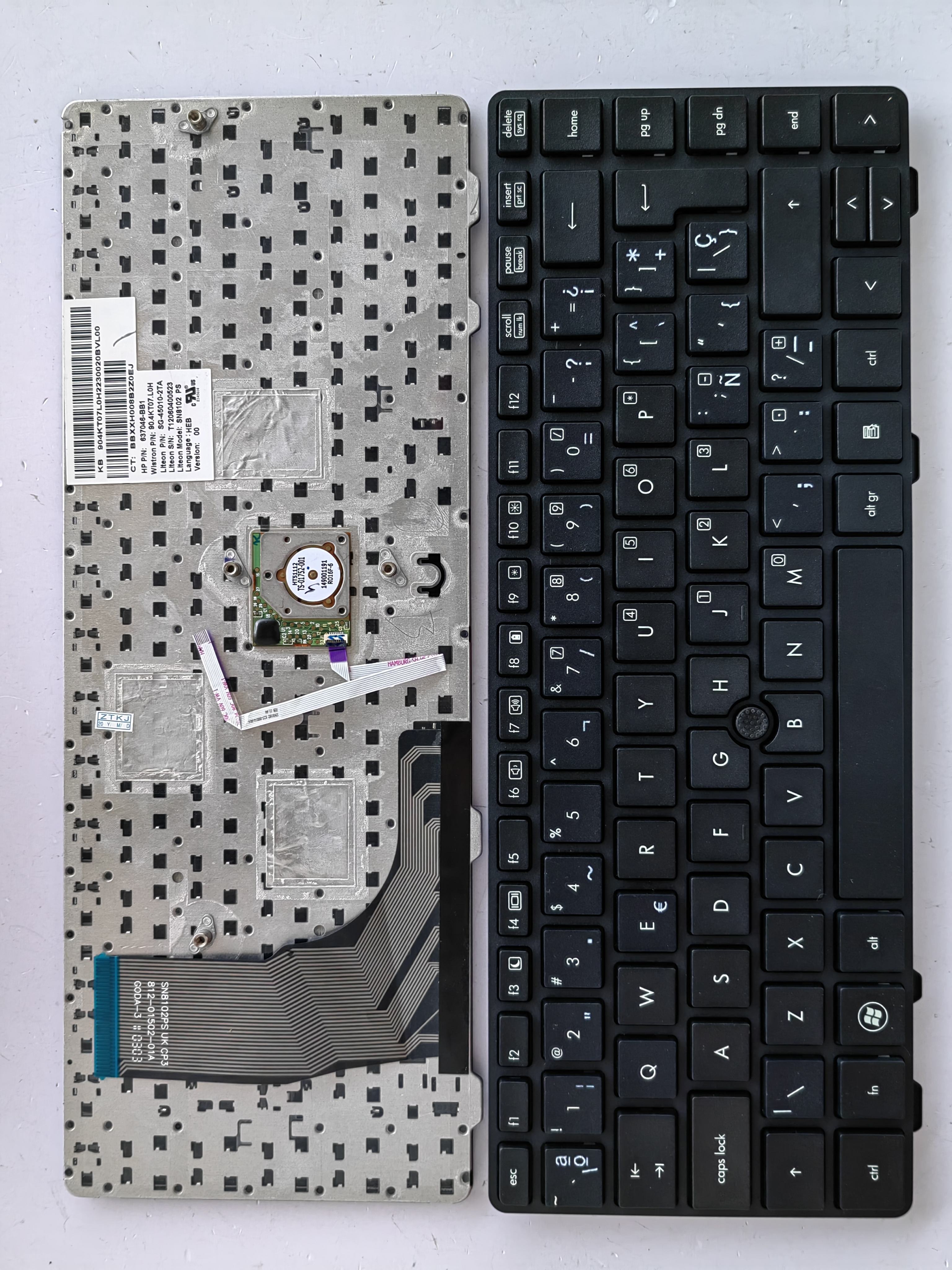 Picture of New Replacement Laptop Keyboard For HP 6360B BLACK FRAME BLACK (OEM) SP Layout